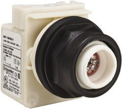 Square D - Extended Straight Pushbutton Switch Operator - Red, Round Button, LED Lamp, Illuminated - Exact Tooling