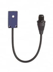 Telemecanique Sensors - PNP, 0.1m Detection, Flat, Ultrasonic Proximity Sensor - 3 Wires, IP67, 12 to 24 VDC, 8mm Wide - Exact Tooling