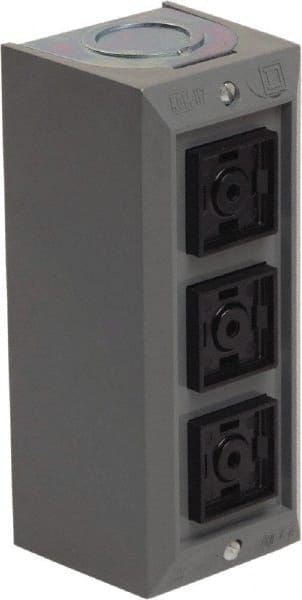 Schneider Electric - 3 Operator, Projecting Pushbutton Control Station - No Legend, Momentary Switch, 2NO/3NC Contact, NEMA 1 - Exact Tooling