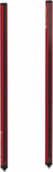 Telemecanique Sensors - 3 Beam, 31.89 Inch Height Protection, 4, 12m Max Sensing, 14 to 131°F, Body Protection 4, Safety Light Curtain - 24 VDC, 15-3/4 Inch Space Between Beams, Red, Aluminum - Exact Tooling