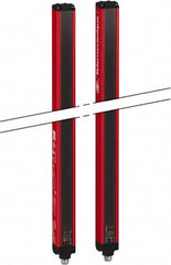 Telemecanique Sensors - 53 Beam, 41.73 Inch Height Protection, 10, 20m Max Sensing, 14 to 131°F, Hand Protection 4, Safety Light Curtain - 24 VDC, Red, Aluminum - Exact Tooling