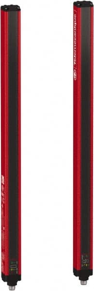 Telemecanique Sensors - 23 Beam, 18.11 Inch Height Protection, 4, 12m Max Sensing, 14 to 131°F, Hand Protection 4, Safety Light Curtain - 24 VDC, Red, Aluminum - Exact Tooling