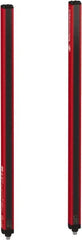 Telemecanique Sensors - 31 Beam, 24.02 Inch Height Protection, 10, 20m Max Sensing, 14 to 131°F, Hand Protection 4, Safety Light Curtain - 24 VDC, Red, Aluminum - Exact Tooling