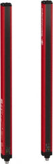 Telemecanique Sensors - 23 Beam, 18.11 Inch Height Protection, 10, 20m Max Sensing, 14 to 131°F, Hand Protection 4, Safety Light Curtain - 24 VDC, Red, Aluminum - Exact Tooling