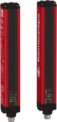 Telemecanique Sensors - 8 Beam, 6.3 Inch Height Protection, 10, 20m Max Sensing, 14 to 131°F, Hand Protection 4, Safety Light Curtain - 24 VDC, Red, Aluminum - Exact Tooling