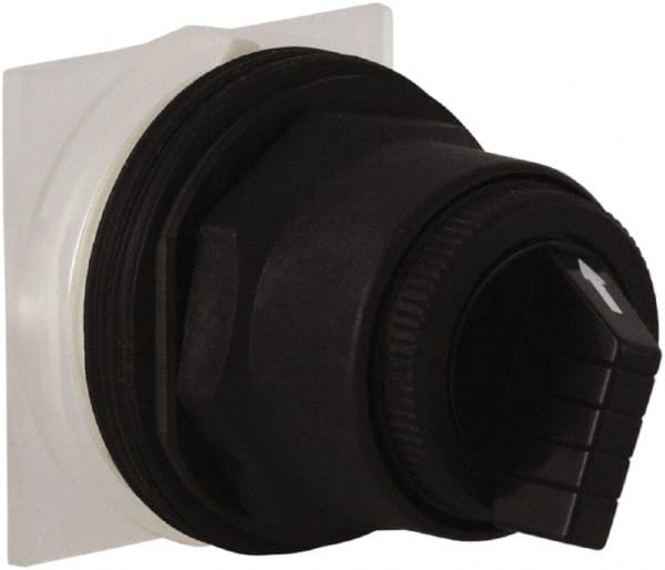 Schneider Electric - 1.18 Inch Mount Hole, 4 Position, Knob and Pushbutton Operated, Selector Switch Only - Maintained (MA), without Contact Blocks, Anticorrosive, Weatherproof, Dust and Oil Resistant - Exact Tooling