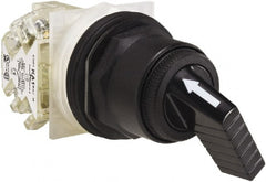 Schneider Electric - 1.18 Inch Mount Hole, 2 Position, Knob and Pushbutton Operated, Selector Switch - Black, Maintained (MA), Anticorrosive, Weatherproof, Dust and Oil Resistant - Exact Tooling