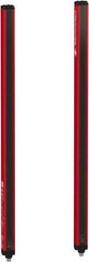 Telemecanique Sensors - 60 Beam, 24.02 Inch Height Protection, 3, 6m Max Sensing, 14 to 131°F, Finger/Hand Protection 4, Safety Light Curtain - 24 VDC, Red, Aluminum - Exact Tooling
