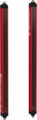 Telemecanique Sensors - 23 Beam, 18.11 Inch Height Protection, 4, 12m Max Sensing, 14 to 131°F, Hand Protection 4, Safety Light Curtain - 24 VDC, Red, Aluminum - Exact Tooling
