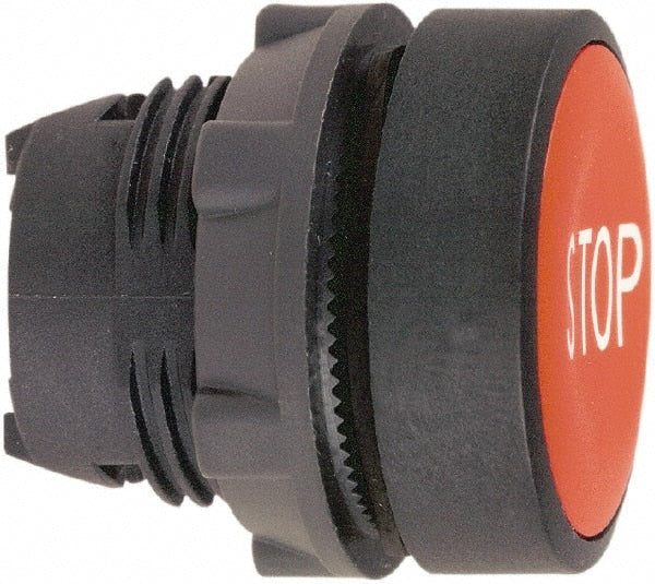 Schneider Electric - 22mm Mount Hole, Flush, Pushbutton Switch Only - Round, Red Pushbutton, Nonilluminated, Momentary (MO) - Exact Tooling