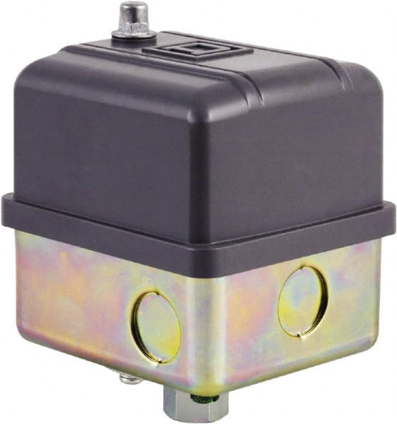 Square D - 1, 7, 9 and 3R NEMA Rated, 40 to 60 psi, Electromechanical Pressure and Level Switch - Adjustable Pressure, 575 VAC, L1-T1, L2-T2 Terminal, For Use with Square D Pumptrol - Exact Tooling