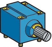 Telemecanique Sensors - 3.7 Inch Long, Limit Switch Head - For Use with ZC2JC4, ZC2JC48, ZC2JD4, ZC2JY11, ZC2JY12, ZC2JY13, ZC2JY31, ZC2JY51, ZC2JY81, ZC2JY91 - Exact Tooling