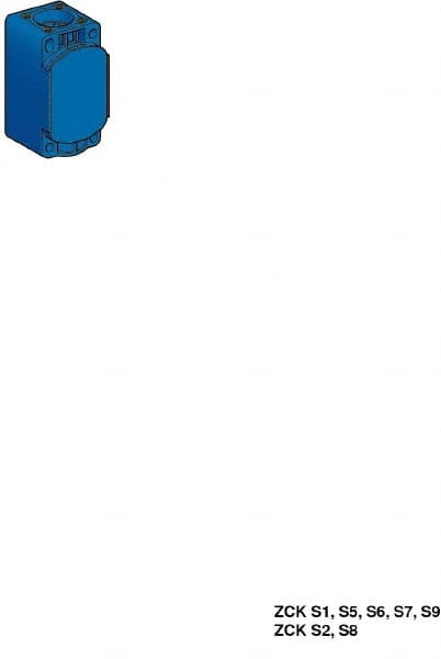 Telemecanique Sensors - 3.7 Inch Long, Plastic Body, Limit Switch Body - For Use with ZCKD01, ZCKD019, ZCKD02, ZCKD029, ZCKD05, ZCKD06, ZCKD08, ZCKD31, ZCKD33, ZCKD34, ZCKD39, ZCKD41, ZCKD49, ZCKD54, ZCKD55, ZCKD59, ZCKD81, ZCKD91 - Exact Tooling