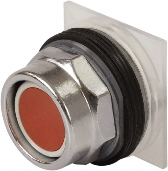 Schneider Electric - 30mm Mount Hole, Extended Straight, Pushbutton Switch Only - Red Pushbutton, Momentary (MO) - Exact Tooling