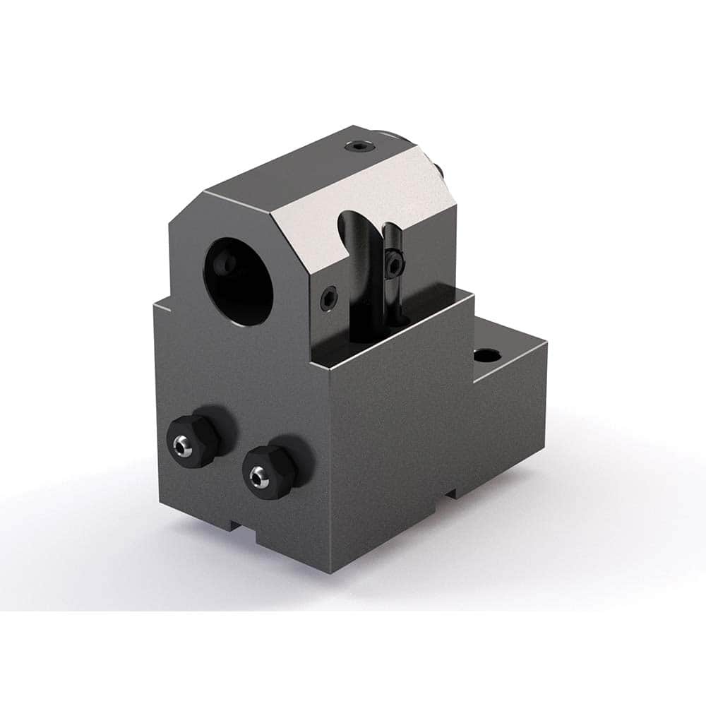 Global CNC Industries - Turret & VDI Tool Holders; Type: Mori ID Block ; Clamping System: 70mm X 62mm ; Tool Axis: ID ; Through Coolant: No ; Additional Information: 4 Mounting Holes - Exact Tooling
