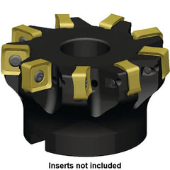 Kennametal - 5 Inserts, 50mm Cut Diam, 22mm Arbor Diam, 6mm Max Depth of Cut, Indexable Square-Shoulder Face Mill - 3° Lead Angle, 40mm High, SN_J120616EN__ Insert Compatibility, Series KSSM - Exact Tooling