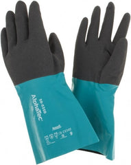 Ansell - Size 9, 14" Long, 13 mil Thick, Chemical Resistant Gloves - Exact Tooling
