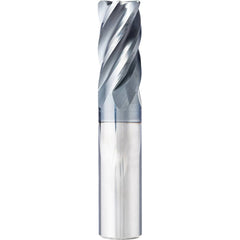 Supermill - 1/2" Diam 5 Flute Solid Carbide 0.015" Corner Radius End Mill - Exact Tooling