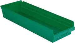LEWISBins+ - 23-5/8" Deep, Green Hopper Shelf Bin - 4" High x 8-3/8" Wide x 23-5/8" Long - Exact Tooling
