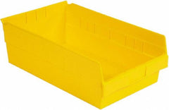 LEWISBins+ - 17-7/8" Deep, Yellow Hopper Shelf Bin - 6" High x 11-1/8" Wide x 17-7/8" Long - Exact Tooling