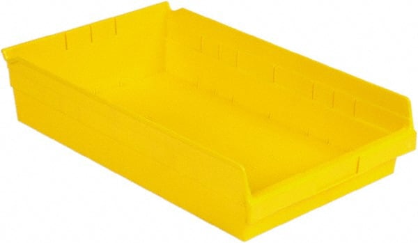 LEWISBins+ - 17-7/8" Deep, Yellow Hopper Shelf Bin - 4" High x 11-1/8" Wide x 17-7/8" Long - Exact Tooling