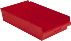 LEWISBins+ - 17-7/8" Deep, Red Hopper Shelf Bin - 4" High x 11-1/8" Wide x 17-7/8" Long - Exact Tooling