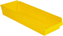 LEWISBins+ - 23-5/8" Deep, Yellow Hopper Shelf Bin - 4" High x 8-3/8" Wide x 23-5/8" Long - Exact Tooling