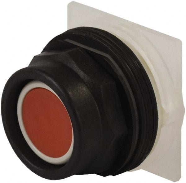 Schneider Electric - 30mm Mount Hole, Extended Straight, Pushbutton Switch Only - Red Pushbutton, Momentary (MO) - Exact Tooling