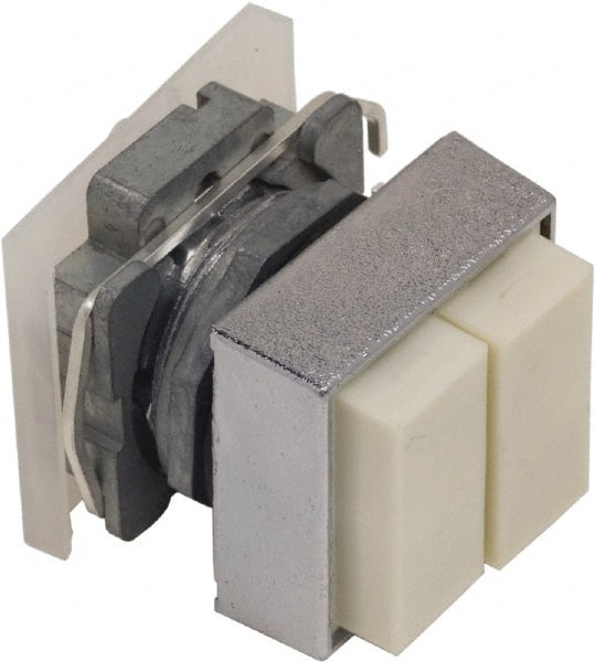 Schneider Electric - 30mm Mount Hole, Pushbutton Switch Only - Square, Nonilluminated, Momentary (MO) - Exact Tooling