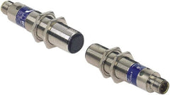 Telemecanique Sensors - 1/2-20 UNF Connector, 15m Nominal Distance, Shock and Vibration Resistant, Through Beam Photoelectric Sensor - 24 to 240 VAC/VDC, 25 Hz, Brass, 95mm Long x 18mm Wide x 7 Inch High - Exact Tooling