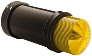 Schneider Electric - 24 VAC/VDC, 4X NEMA Rated, Strobe Tube, Yellow, Flashing Light - 60 Flashes per min, 70mm Pipe/Pendant, 70mm Diameter, 157mm High, IP65, IP66 Ingress Rating - Exact Tooling