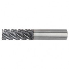 3/16x3/16x5/8x2 5FL Square Carbide End Mill-Round Shank-AlTiN - Exact Tooling