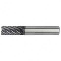 1/2x1/2x1x3 6FL Square Carbide End Mill-Round Shank-AlTiN - Exact Tooling