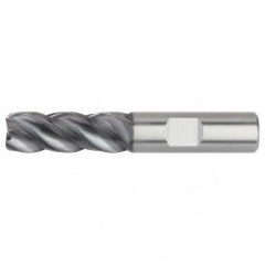 1/4x1/4x3/4x2-1/2 4FL Square Carbide End Mill-Round Shank-AlTiN - Exact Tooling