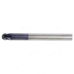 3/4x3/4x1x6 Ball Nose 4FL Carbide End Mill-Round Shank-TiAlN - Exact Tooling