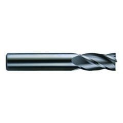 5/8 Dia. x 3 Overall Length 4-Flute Square End Solid Carbide SE End Mill-Round Shank-Center Cut-AlTiN - Exact Tooling
