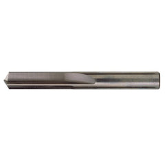 ‎#16 Dia. × 0.177″ Shank × 1-1/8″ Flute Length × 2-3/16″ OAL, Stub, 140°, Bright, 2xD Flute, Round Solid Carbide Drill - Exact Tooling