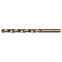 #6 RHS / RHC HSS-CO 8% (M42) 135 Degree Split Point Cobalt Heavy Duty Jobber Length Drill - Straw / Gold Oxide - Exact Tooling