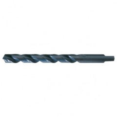 31/64 RHS / RHC HSS 118 Degree Radial Point Automotive Tanged Shank Drill - Steam Oxide - Exact Tooling