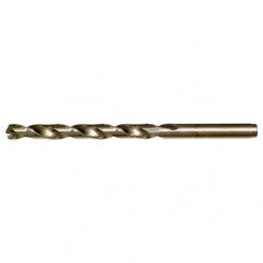 #44 RHS / RHC HSS-CO 8% (M42) 135 Degree Split Point NAS907 Type J Cobalt Heavy Duty Jobber Drill - Straw / Gold Oxide - Exact Tooling