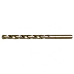 #44 RHS / RHC HSS-CO 8% (M42) 135 Degree Split Point NAS907 Type J Cobalt Heavy Duty Jobber Drill - Straw / Gold Oxide - Exact Tooling