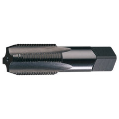 ‎1/2-14 NPSF 4 Flute Taper Pipe HSS Medium Hook Straight Pipe Tap- Bright - Exact Tooling