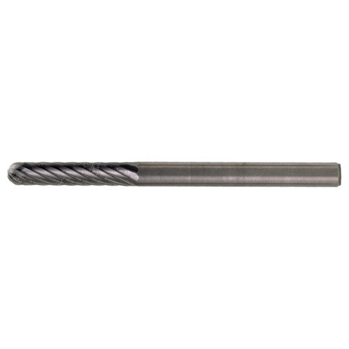SC-5 Standard Cut Solid Carbide Bur-Cylindrical with Ball Nose - Exact Tooling