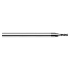 Variable Helix End Mills for Aluminum Alloys - 0.1875″ (3/16″) Cutter Diameter × 0.0050″ Radius × 0.5620″ (9/16″) Length of Cut Carbide Corner Radius End Mill for Aluminum Alloys, 3 Flutes, Amorphous Diamond Coated - Exact Tooling