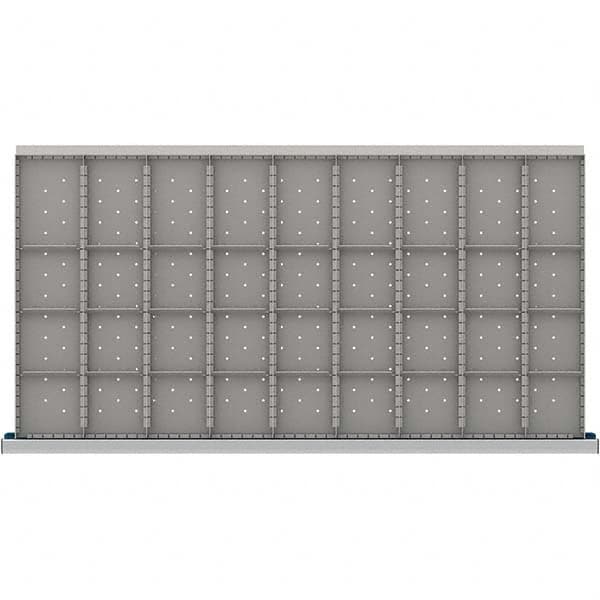 LISTA - 36-Compartment Drawer Divider Layout for 3.15" High Drawers - Exact Tooling