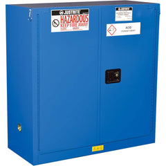 Justrite - 2 Door 1 Shelf 30 Gal Safety Cabinet for Flammable Substances - Exact Tooling