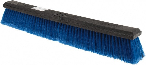 Harper Brush - 24" Medium Duty Polypropylene Push Broom - 2-7/8" Bristle Length, Plastic Block, Bolt-On Handle Connection, Handle Sold Separately - Exact Tooling