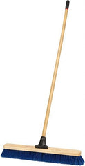 Harper Brush - 24" Medium Duty Polypropylene Push Broom - 2-7/8" Bristle Length, Wood Block, Bolt-On Handle Connection, Handle Included - Exact Tooling