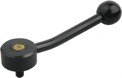 KIPP - 5/16-18, Steel Threaded Stud Adjustable Clamping Handle - 116.5mm OAL, 29mm High - Exact Tooling