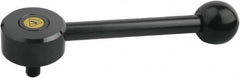 KIPP - M10, Steel Threaded Stud Adjustable Clamping Handle - 151.5mm OAL, 26mm High - Exact Tooling